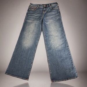 True Religion Denim Blue Wide Leg Jeans